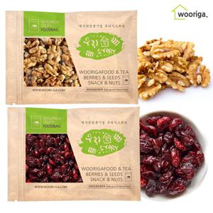 [우리가스토리] 건크랜베리 1kg + 호두 1kg 총 2kg 견과류 건과일