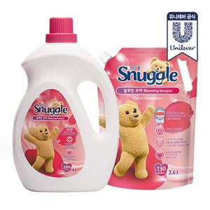 스너글 섬유유연제 초고농축 블루밍 부케 4L+2.6L