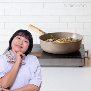 로이첸 IH 건강한팬 28cm 세라믹 인덕션 궁중팬