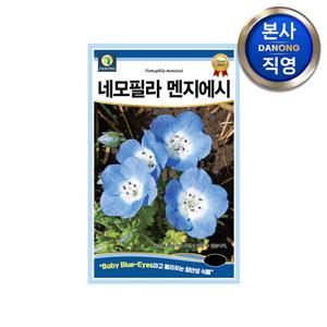 네모필라 멘지에시 씨앗 50립 . 베이비 블루아이 일년생 파란색 꽃 꽃씨 종자.