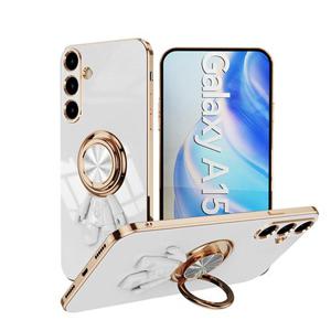 갤럭시A16 케이스/A165 A166 골드라인 솔리드 우주인 링케이스