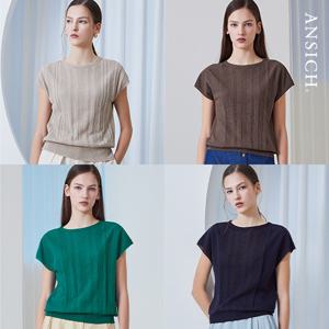 [안지크]25SS 썸머 홀가먼트 더블 트위스트 니트 2종