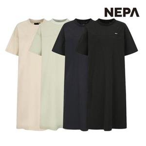 네파 여성 컴포 우븐 반팔 원피스 (레귤러핏) 7J45379