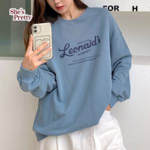 [쉬즈프리티] 레오레터링맨투맨_여성맨투맨