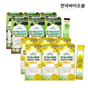 한국바이오셀 유기농 올레샷 100% 올리브오일 6개(10g x 84포) + 레몬즙 스틱 6개(20g x 84포)