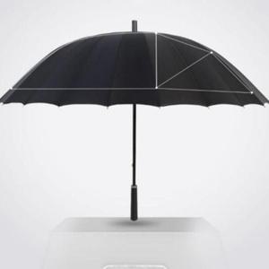 24살대 튼튼한 대형 태풍 킹스맨 검정 장우산 3단방수 WFGVE60