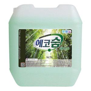 대용량 섬유탈취제 에코숨 18.75L 피톤치드향 WB3848F