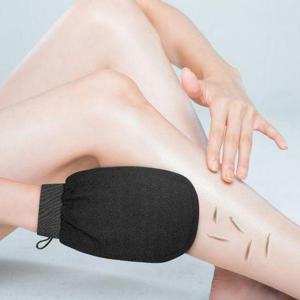 [할인바이할인]때가 술술 때쓰리 블랙타올 프리미엄 저자극 검정 때장갑 글로브형 때타올 (총 4개입)