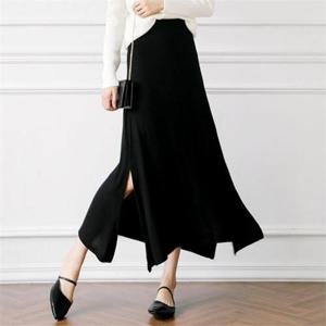 [퍼스트클로]코튼 앤 플레어 롱 트임 밴딩 스판 스커트_8012