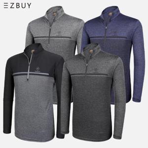 네추럴핏 남성 부드러운 긴팔 집업 티셔츠(B02LT003M)