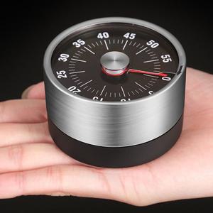 알람 타임 타이머 아날로그 다이얼 뽀모도로 태엽식 자석 주방 타이머 블랙 K048