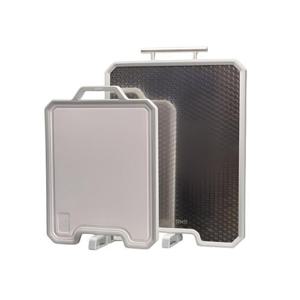 [마미센스] 스테인레스 평생도마(중형) 칼갈이 내장 해동도마 셀프스탠드