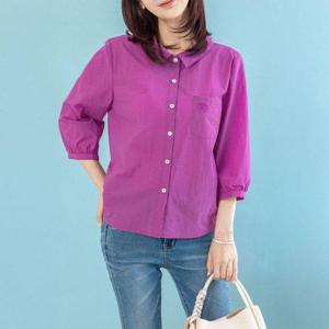 [디얼마미][디얼마미] 코코 자수 블라우스 /마담 미시 중년 여성 빅사이즈 40대 50대