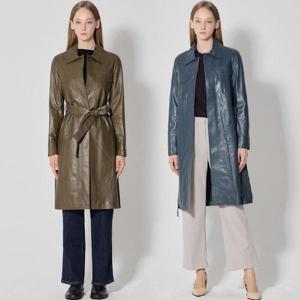 [홈쇼핑방송/르오트(LeOT)]  천연양가죽100프로 비뇰라 램스킨 트렌치코트-사이즈 55~88까지