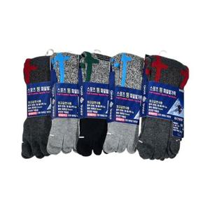 용신양말 스포츠 통파일 쿠션 남성 발가락 양말 5켤레 WFJZJ8A