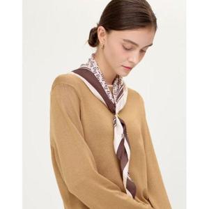 갤러리아_DCSC6E814P2 닥스 [SILK100%] 핑크 DD 패턴 실크 사각 스카프&링세트