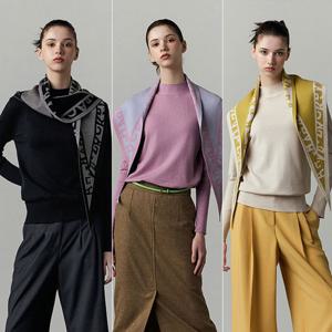 [엘루아] 풀오버 니트+패턴 머플러 2종세트