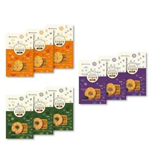 [신화당]우리쌀전병 9박스 (아몬드3+파래3+흑임자3)