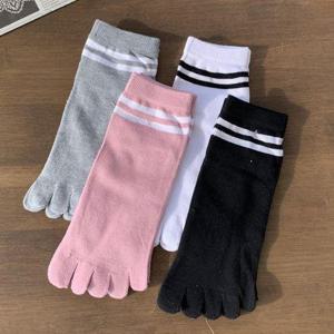 [삭스팡]여성 스포티라인 발가락 스니커즈 양말 5켤레