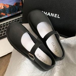 [오노마] ONM 여자 둥근코 메리제인슈즈 버클 방수 키높이 플랫구두