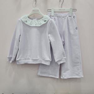 [레노마키즈]페리미츠 초등여아 퍼플플라워 상하복 유아등원룩 (P2515T190_P2515P286)_CJ