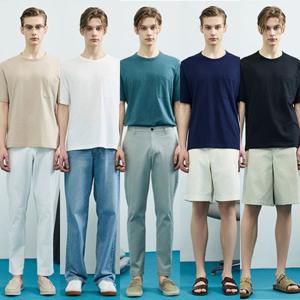 ★5종세트★25SS 최신상 오가닉 코튼 슬럽 남성 티셔츠 5종 MD252M0515TS