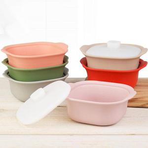 카밀리아 국내생산 실리콘 사각 냄비 900ml 전자레인지