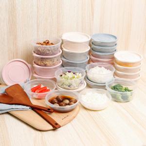 심플쿡 냉동밥 원형 전자렌지용기(400ml) 24개