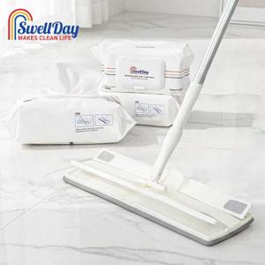 스웰데이 특대형 막대걸레 + 물걸레 청소포 90매 (30매입 X 3팩)