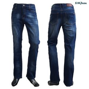 SMJ125s 포켓 비즈 일자핏 진청 남자 청바지 중년 남성 스판 청바지 봄 여름청바지