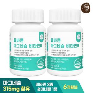 올바른 마그네슘 비타민B 6개월분(180정)