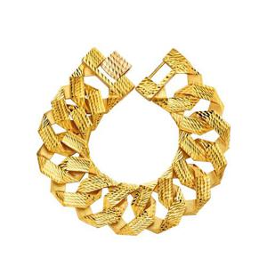 [한국금다이아몬드] 남자 순금 팔각 체인 팔찌 글리터 24K 112.5g 18K장식