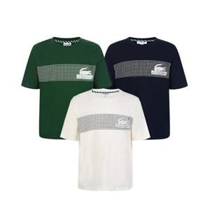 라코스테 루즈핏 네트 프린트 반팔티셔츠 TH5590 3종택1