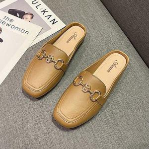 여성 3컬러 플랫 로퍼 뮬 데일리 정장룩 블로퍼 (WE3D420)