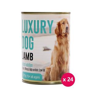 럭셔리독 청크 375g x24개 양고기 대용량 애견간식캔