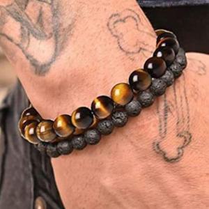 [BZJL4EHW_4C]호안석팔찌 화산석 석 소원 행운 오닉