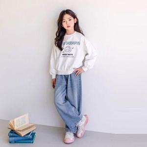 [버블트리]레이와이드데님팬츠