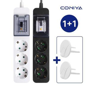 1+1 코니야 멀티탭 고용량 누전차단 3구 1.5M 국산 과부하차단 4000W