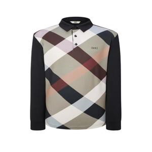 [스테디셀러]빅 체크 긴팔폴로티셔츠 (BLACK) (WGTS4C652BK)