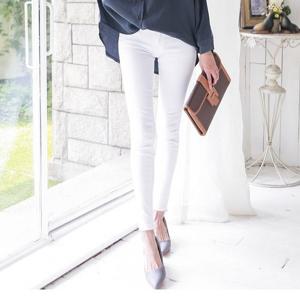 [토마토팩토리] 베키 슬림 스키니 팬츠/화이트진/청바지/빅사이즈(~32인치)