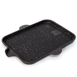 무쇠 불판 사각 구이팬 고기굽는판 가정용 삼겹살 그릴팬 고기판