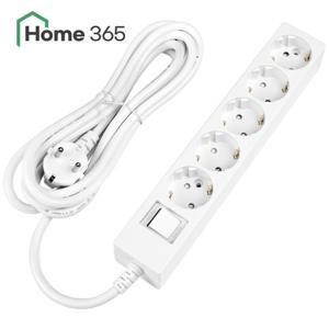 [홈365] 국산 과부하차단 멀티탭 5구 3m / 16A 접지 멀티콘센트