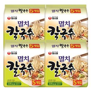 농심 멸치칼국수멀티팩 98g / 5입 x 4팩 (20개입)