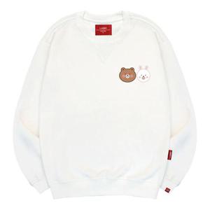 엘라모 3M 큐티애니멀프렌즈 맨투맨 남녀공용 빅사이즈 S~4XL