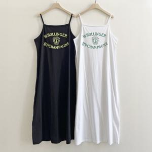 빅사이즈사랑해요 S364L407 샴페인끈나시코튼원피스 RD