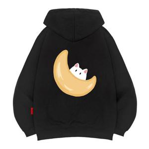 엘라모 3H 캣인더문 후드티 남녀공용 빅사이즈 M~4XL