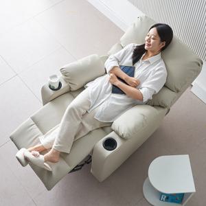 리슨 전동컵홀더 리클라이너 1인소파의자 에어레더 [무료배송]