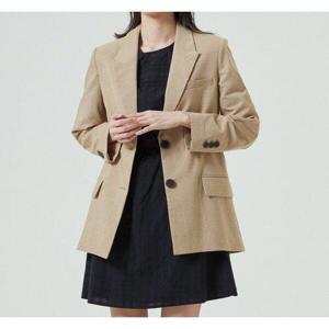 [미쏘][미쏘]체크 테일러드 허리 스트링 자켓