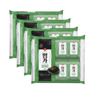 [CJ]명가 파래김 (4gx16ea) x4개