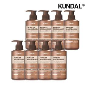 쿤달 허니 앤 마카다미아 네이처 샴푸 라임바질앤만다린 500ml x8개